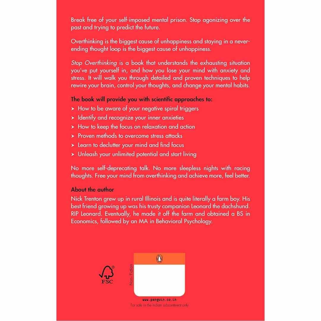 Stop Overthinking by Nick Trenton - Brilliant Books