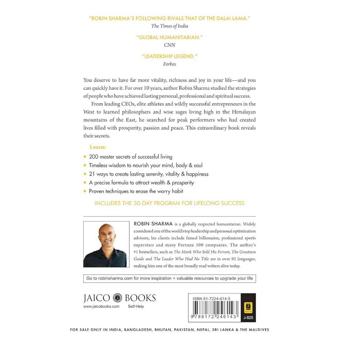 MegaLiving: 30 Days To A Perfect Life by Robin Sharma - Brilliant Books