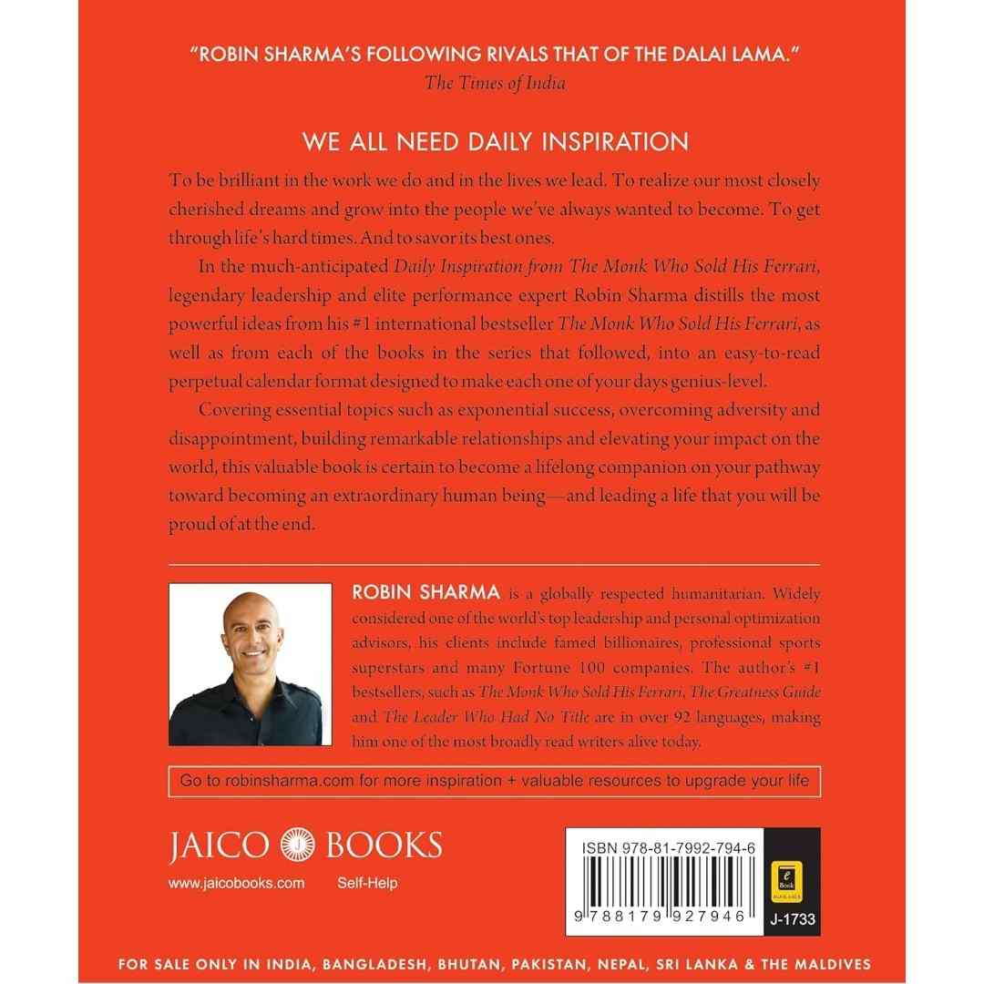 Daily Inspiration by Robin Sharma - Brilliant Books