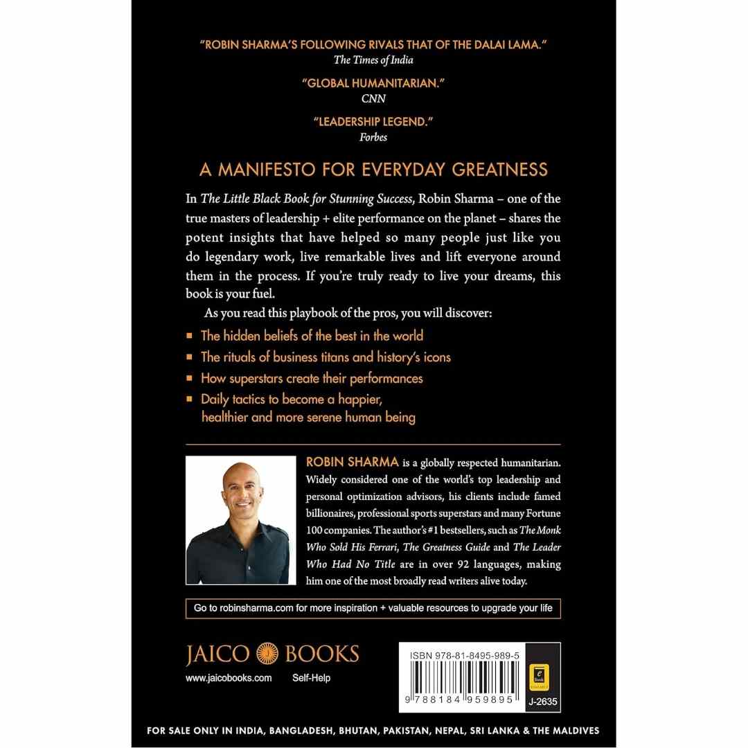 The Little Black Book for Stunning Success by Robin Sharma - Brilliant Books