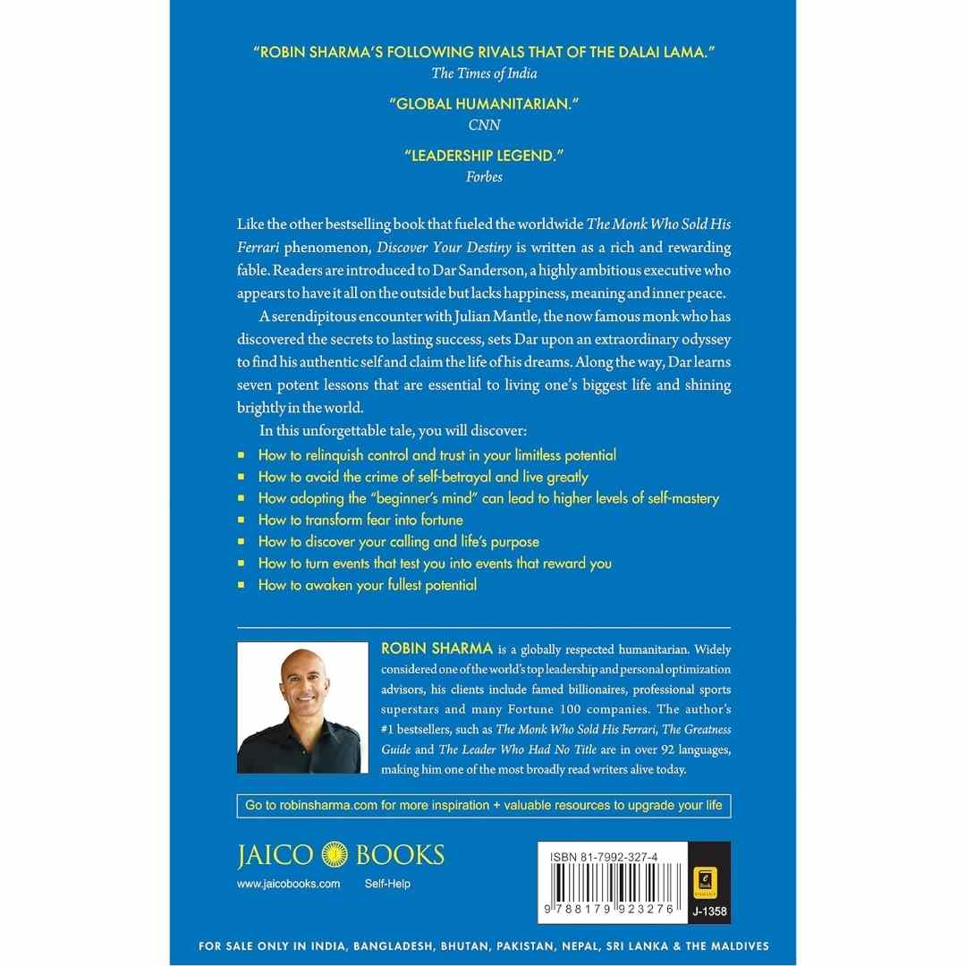 Discover Your Destiny by Robin Sharma - Brilliant Books