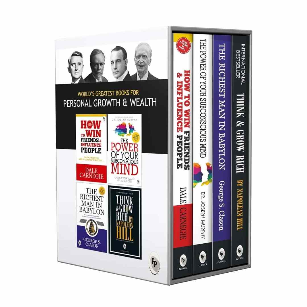 World's Greatest Book Pack for Personal Growth and Wealth (Set of 4 Books)