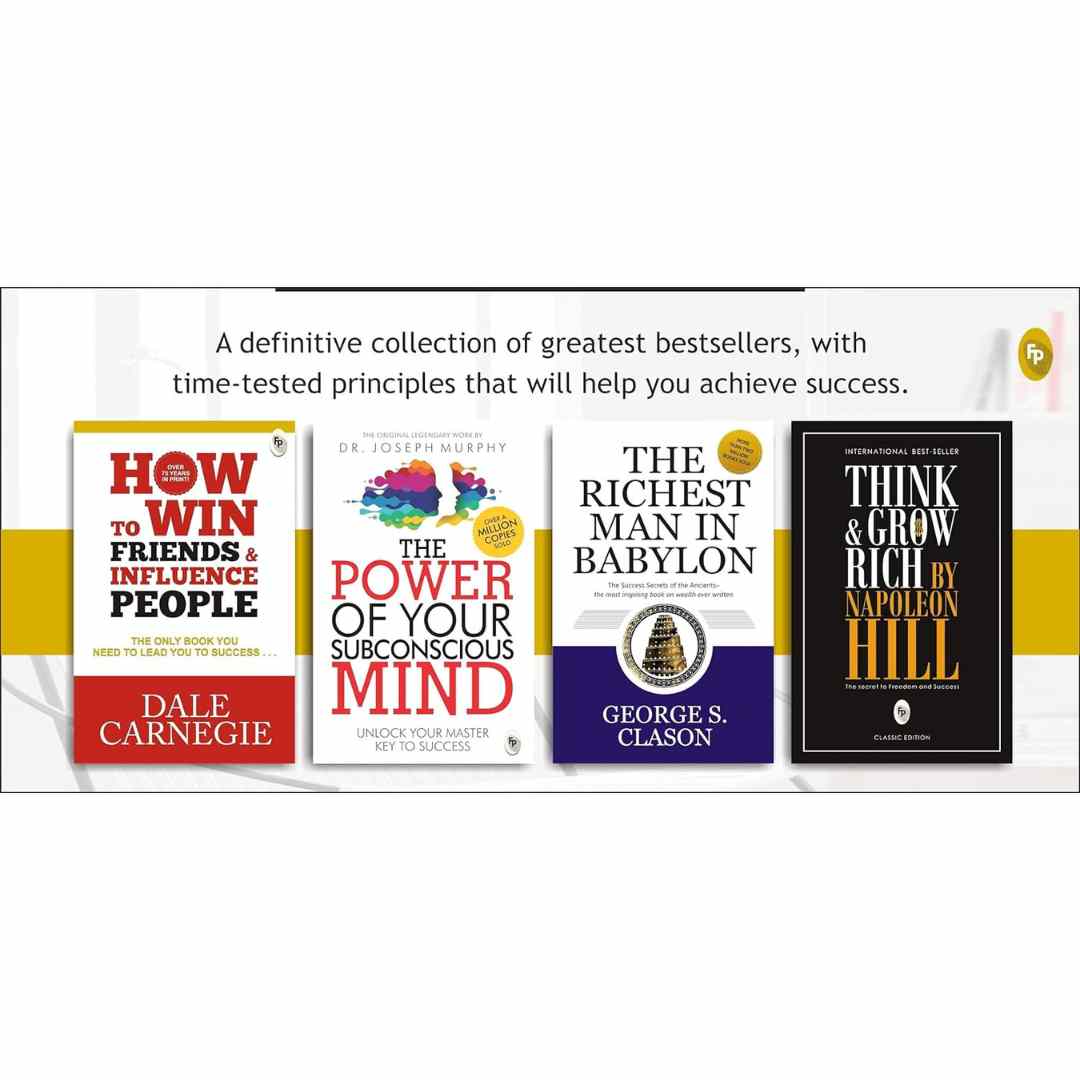 World's Greatest Book Pack for Personal Growth and Wealth (Set of 4 Books)